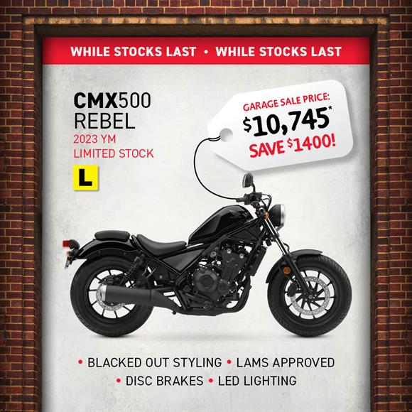 Honda CMX500 Garage Sale!! 2023