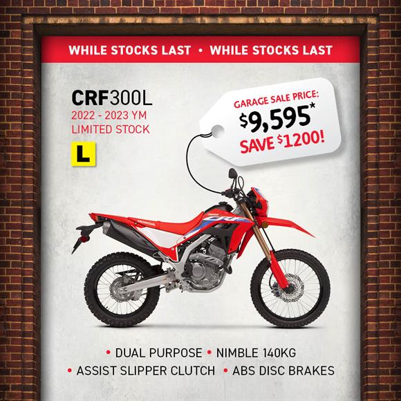 Honda CRF300L Garage Sale!! 2023