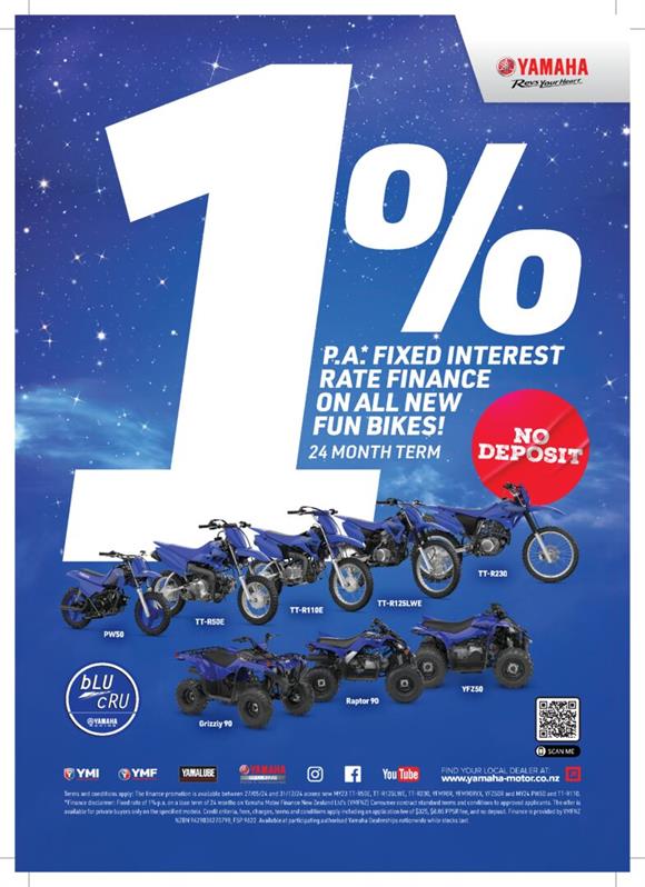 New Yamaha PW50 1% FINANCE with NO DEPOSIT